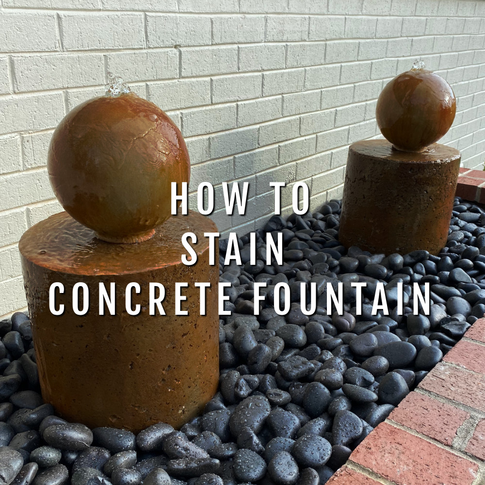 How to Stain a Concrete Fountain